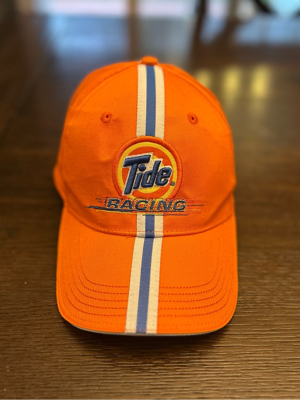 Vintage Tide Racing Hat NASCAR Sponsor Orange Strapback Cap OSFA